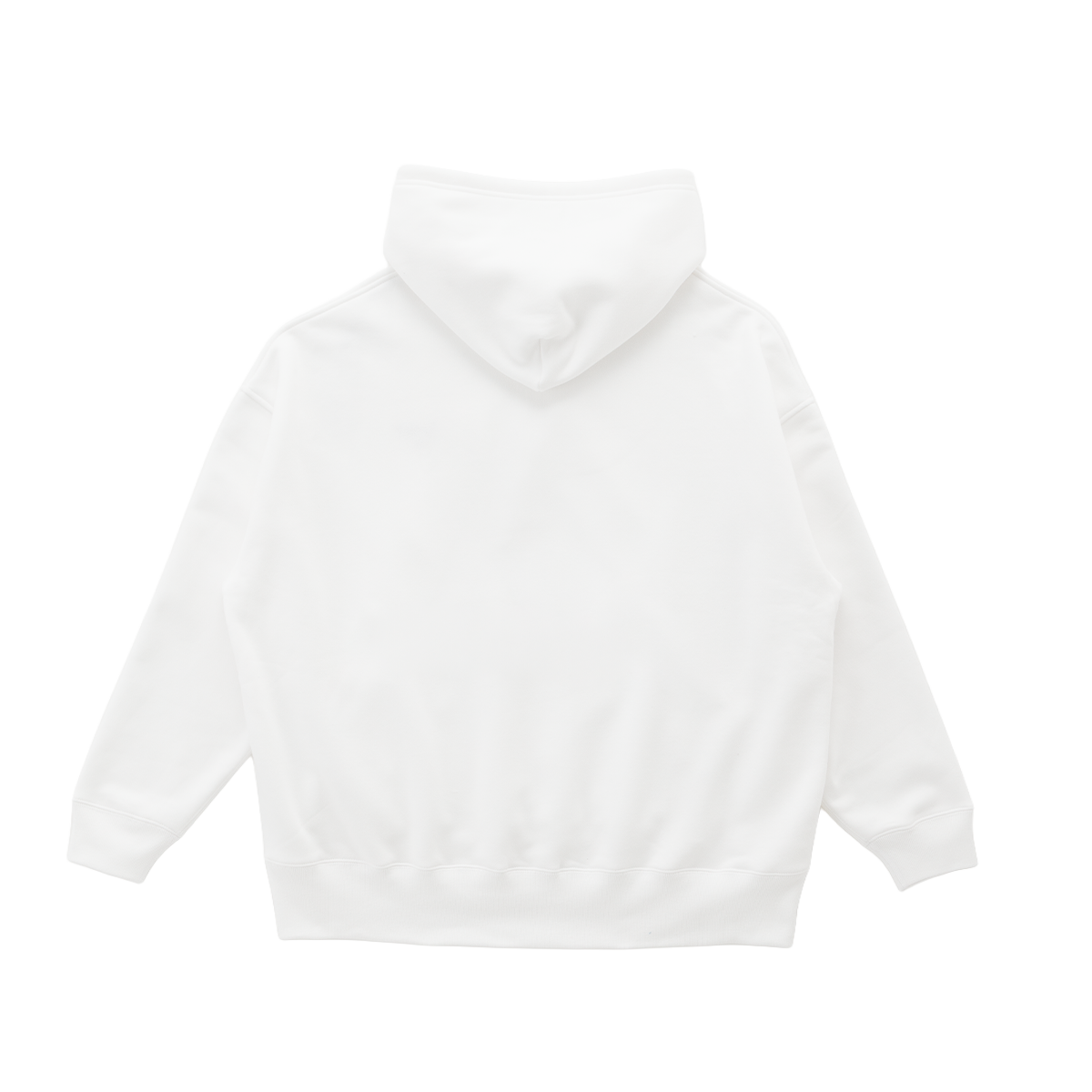 EMBROIDERED LOGO HOODIE WHITE