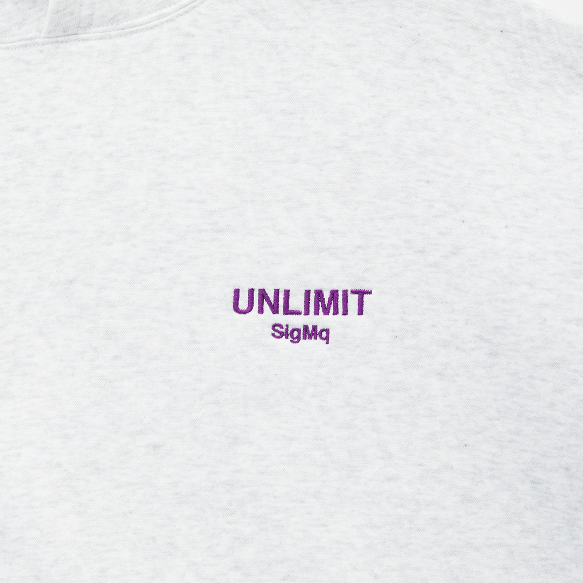 EMBROIDERED LOGO HOODIE GRAY