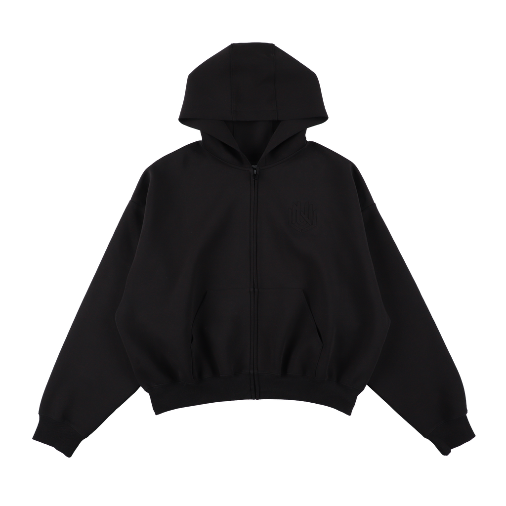 EMBOSS LOGO HOODIE BLACK