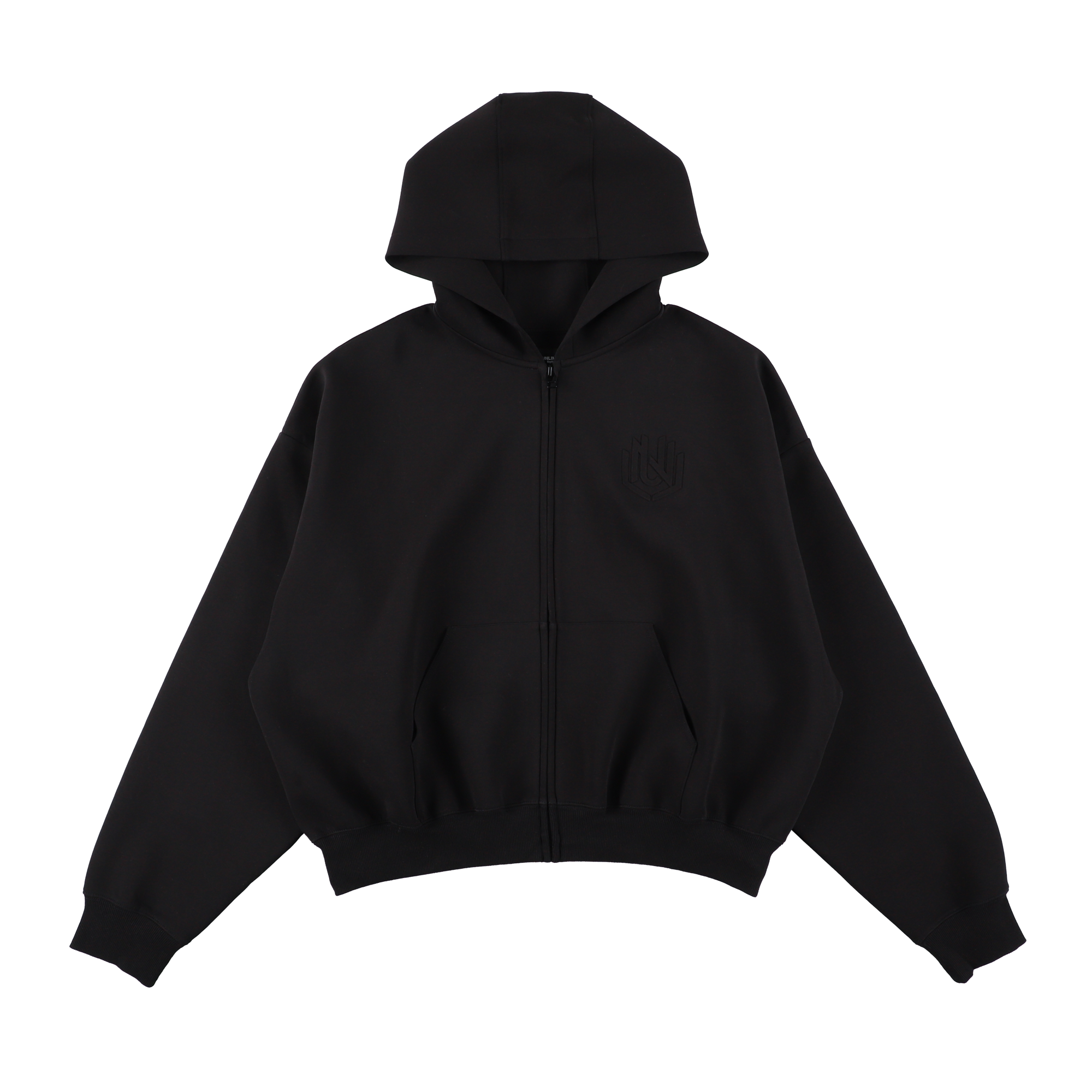 EMBOSS LOGO HOODIE BLACK