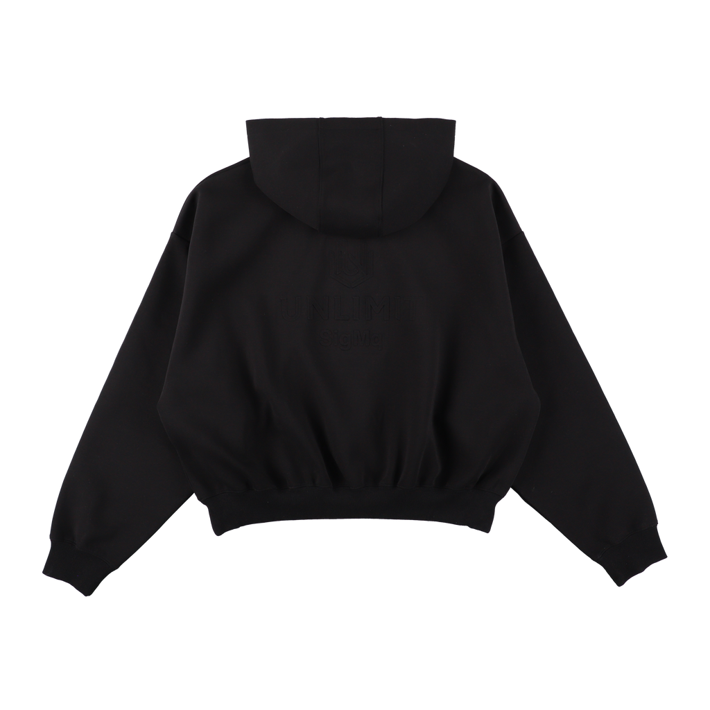 EMBOSS LOGO HOODIE BLACK