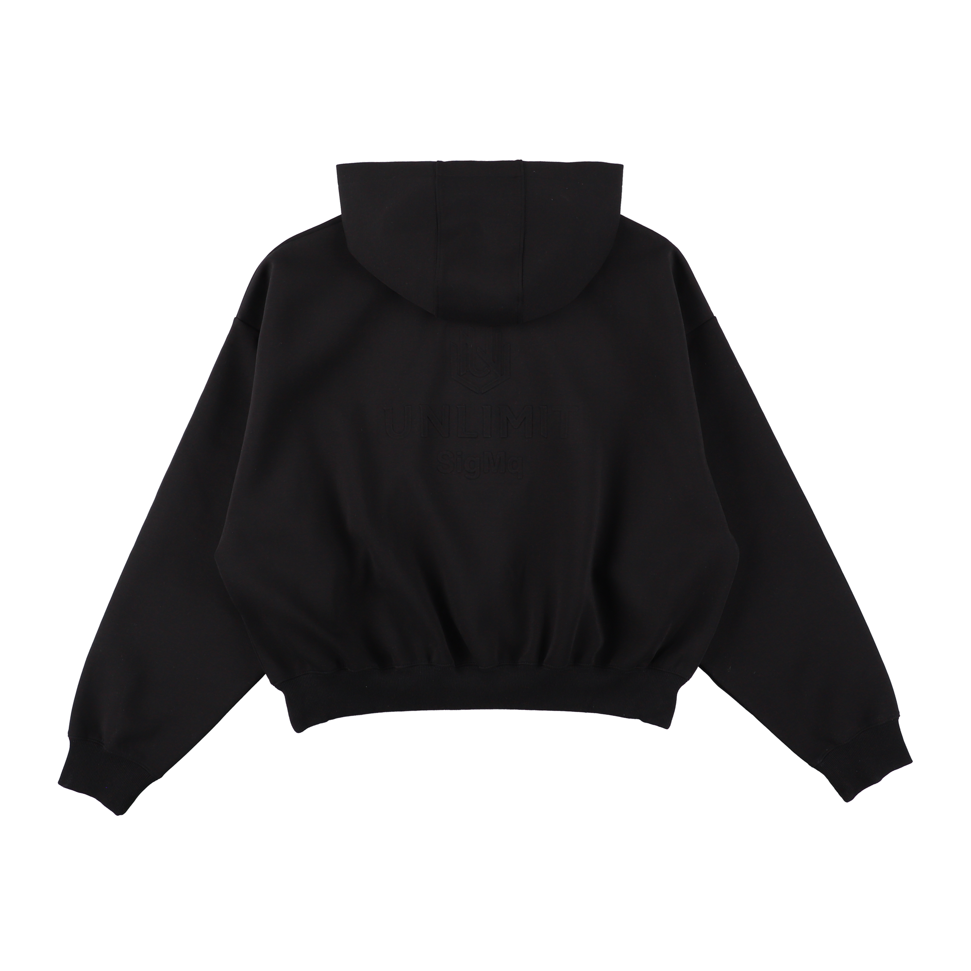 EMBOSS LOGO HOODIE BLACK