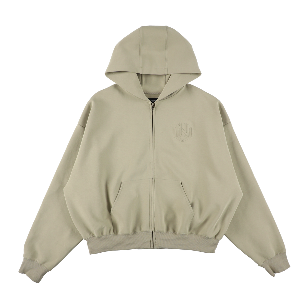EMBOSS LOGO HOODIE KHAKI