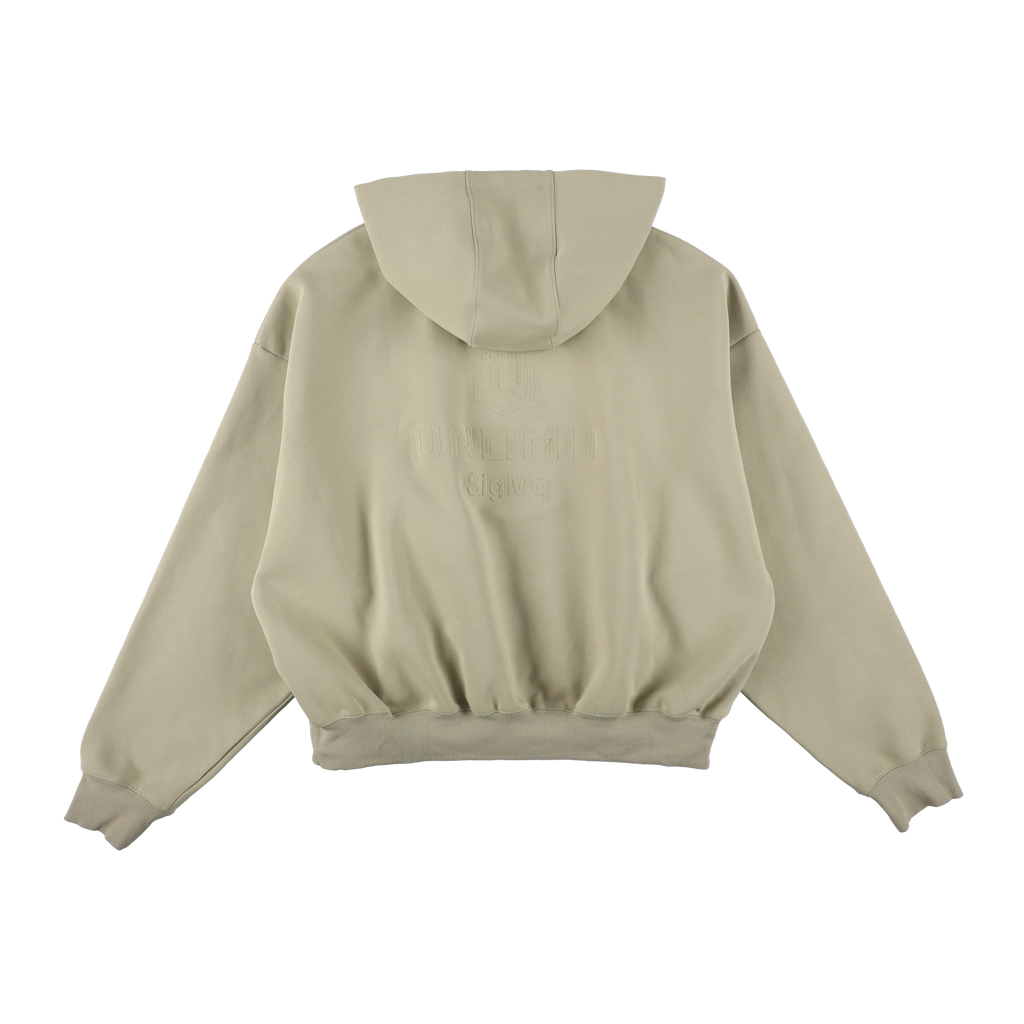EMBOSS LOGO HOODIE KHAKI