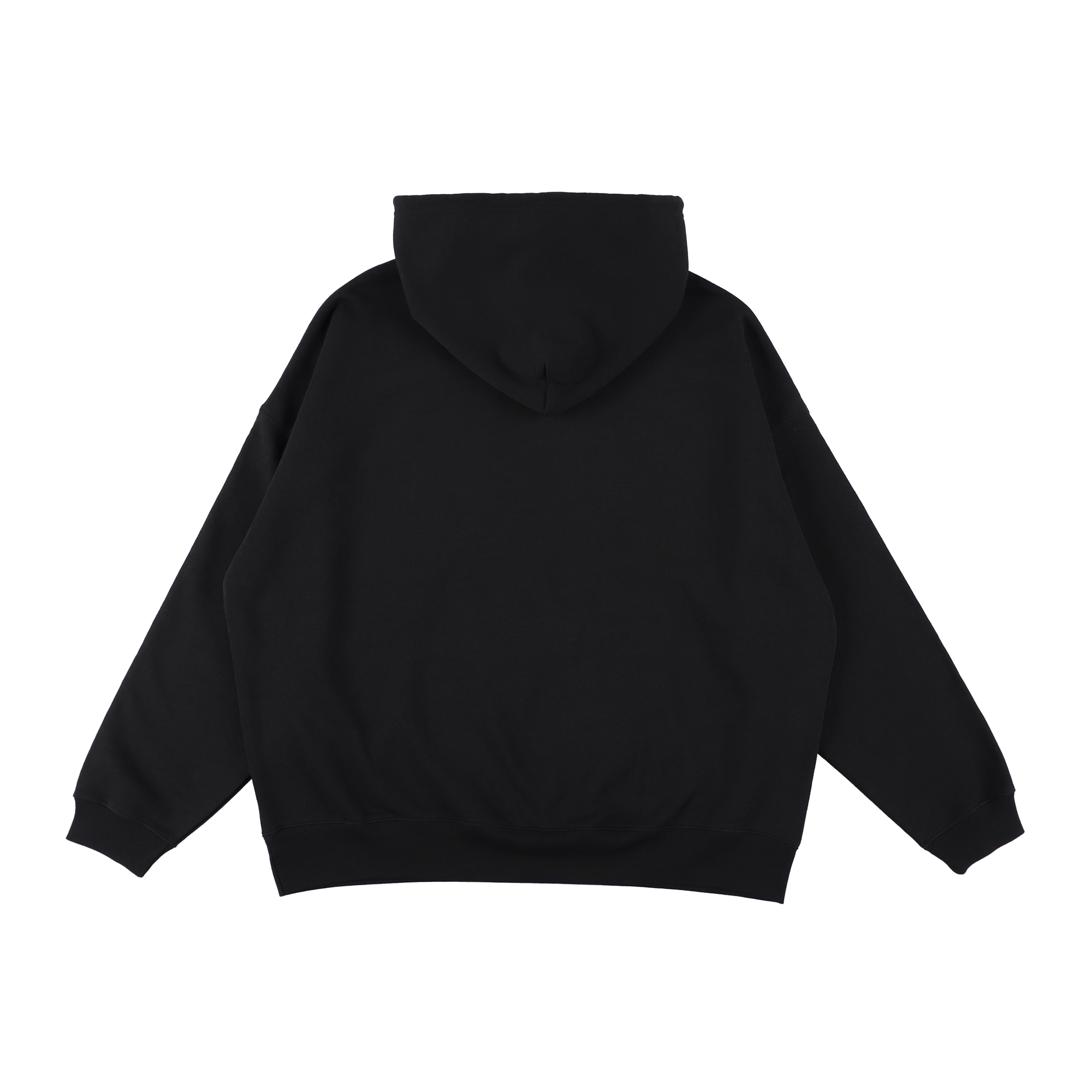 EMBROIDERED LOGO HOODIE BLACK